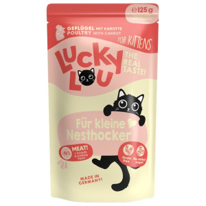 Lucky Lou Lifestage Kitten Drób saszetka 125g - All4Animals
