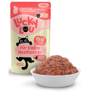 Lucky Lou Lifestage Kitten Drób saszetka 125g - All4Animals