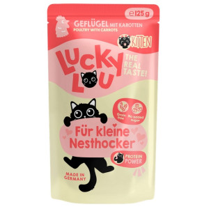 Lucky Lou Lifestage Kitten Drób saszetka 125g - All4Animals