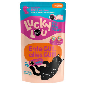 Lucky Lou Lifestage Adult Drób i kaczka saszetka 125g - All4Animals