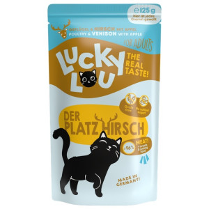 Lucky Lou Lifestage Adult Drób i jeleń saszetka 125g - All4Animals