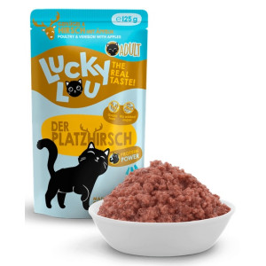 Lucky Lou Lifestage Adult Drób i jeleń saszetka 125g - All4Animals