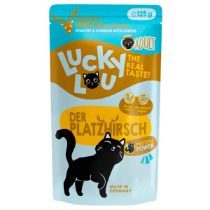 Lucky Lou Lifestage Adult Drób i jeleń saszetka 125g - All4Animals