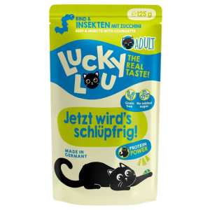 Lucky Lou Lifestage Adult Wołowina i owady saszetka 125g - All4Animals