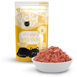 Lucky Lou Lifestage Sterilized Drób i wołowina saszetka 125g - All4Animals