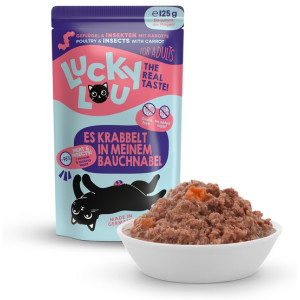 Lucky Lou Lifestage Adult Drób i owady saszetka 125g - All4Animals