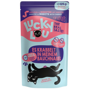 Lucky Lou Lifestage Adult Drób i owady saszetka 125g - All4Animals