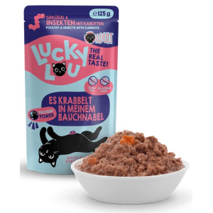 Lucky Lou Lifestage Adult Drób i owady saszetka 125g - All4Animals
