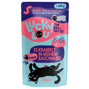 Lucky Lou Lifestage Adult Drób i owady saszetka 125g - All4Animals