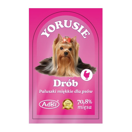 Adbi Yorusie Kabanosy z drobiem 250g - All4Animals