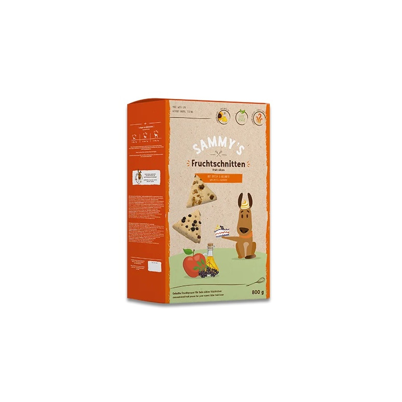 Sammy's Fruit Slices Owocowe Trójkąty 800g - All4Animals