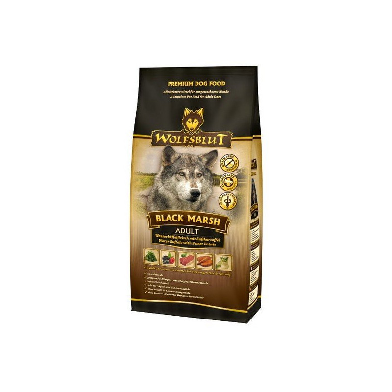 Wolfsblut Dog Black Marsh - bawół i dynia 12,5kg - All4Animals