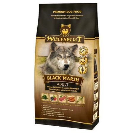 Wolfsblut Dog Black Marsh - bawół i dynia 12,5kg - All4Animals