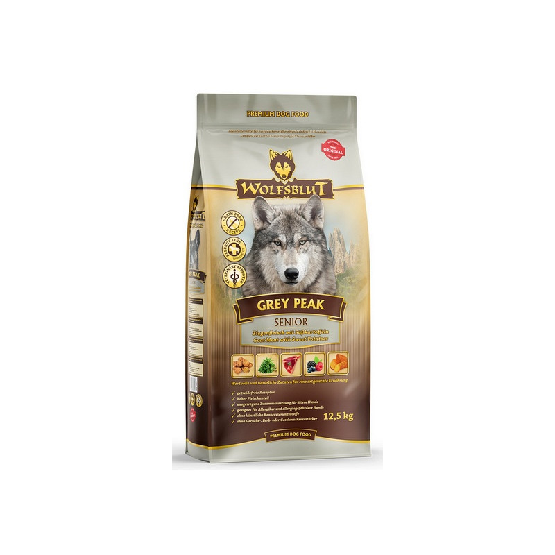 Wolfsblut Dog Grey Peak Senior - koza i bataty 12,5kg - All4Animals
