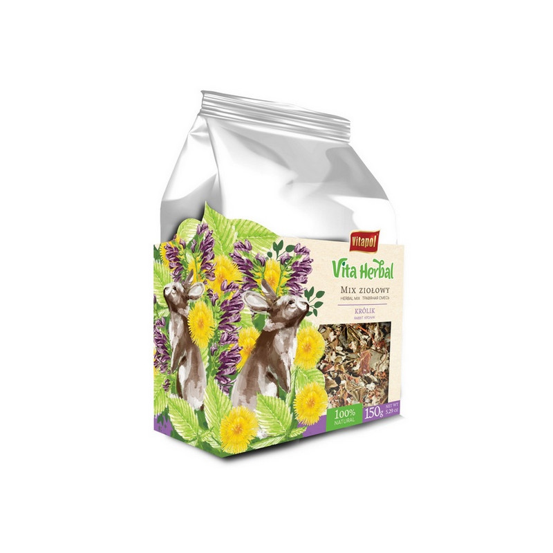 Vitapol Vita Herbal Mix ziolowy dla królika 150g - All4Animals