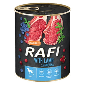 Rafi Pies Jagnięcina puszka 800g - All4Animals