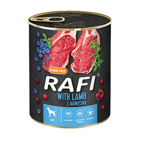Rafi Pies Jagnięcina puszka 800g - All4Animals