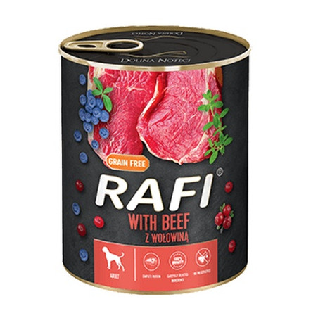 Rafi Pies Wołowina puszka 800g - All4Animals