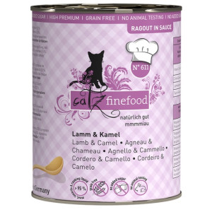 Catz Finefood Ragout N.611 Jagnięcina i Wielbłąd puszka 380g - All4Animals