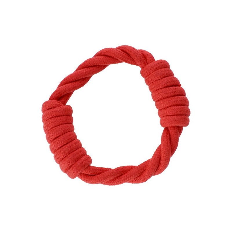 Dingo Zabawka dla psa - Ringo zaplatane Energy 18cm czerwone - All4Animals