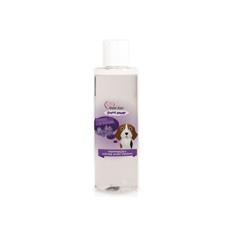 Over Zoo Frutti Power Szampon z geraniolem - przeciwko owadom 200ml - All4Animals