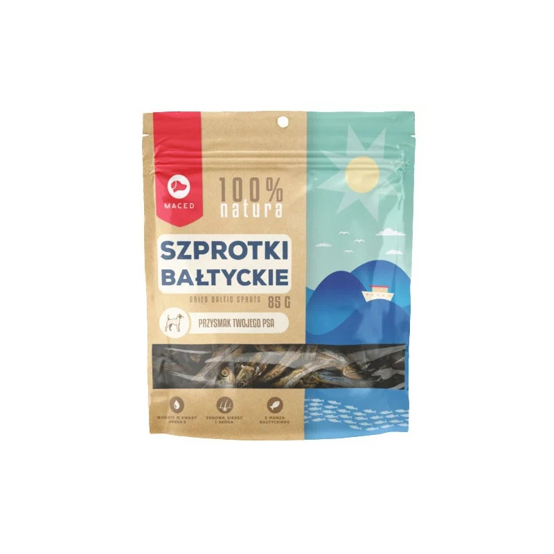 Maced 100% Natura Szprotka bałtycka 85g - All4Animals