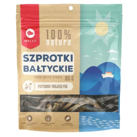 Maced 100% Natura Szprotka bałtycka 85g - All4Animals