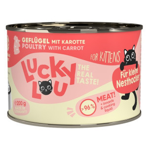 Lucky Lou Lifestage Kitten Drób puszka 200g - All4Animals