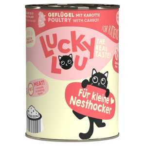 Lucky Lou Lifestage Kitten Drób puszka 400g - All4Animals
