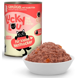Lucky Lou Lifestage Kitten Drób puszka 400g - All4Animals