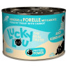Lucky Lou Lifestage Kitten Drób i pstrąg puszka 200g - All4Animals