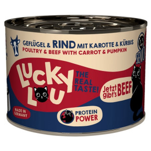 Lucky Lou Lifestage Senior Drób i wołowina puszka 200g - All4Animals