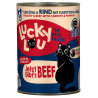 Lucky Lou Lifestage Senior Drób i wołowina puszka 400g - All4Animals