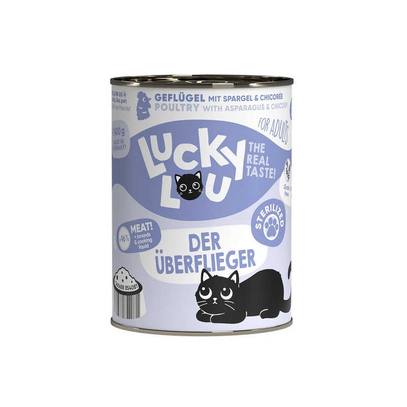 Lucky Lou Lifestage Sterilized Drób puszka 400g - All4Animals