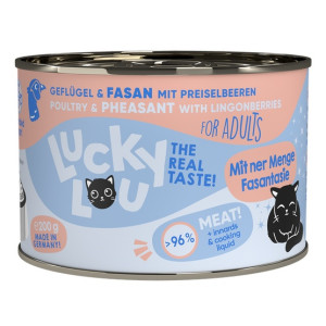 Lucky Lou Lifestage Adult Drób i bażant puszka 200g - All4Animals