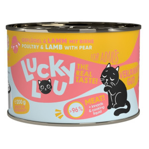Lucky Lou Lifestage Adult Drób i jagnięcina puszka 200g - All4Animals