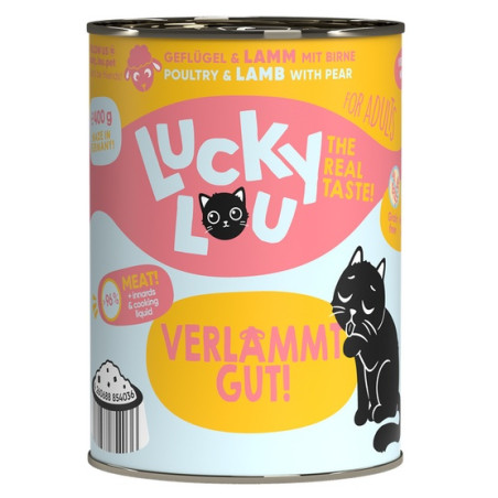 Lucky Lou Lifestage Adult Drób i jagnięcina puszka 400g - All4Animals