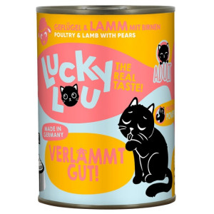 Lucky Lou Lifestage Adult Drób i jagnięcina puszka 400g - All4Animals