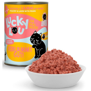 Lucky Lou Lifestage Adult Drób i jagnięcina puszka 400g - All4Animals