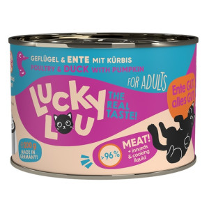 Lucky Lou Lifestage Adult Drób i kaczka puszka 200g - All4Animals