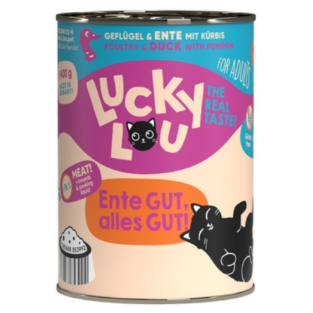 Lucky Lou Lifestage Adult Drób i kaczka puszka 400g - All4Animals