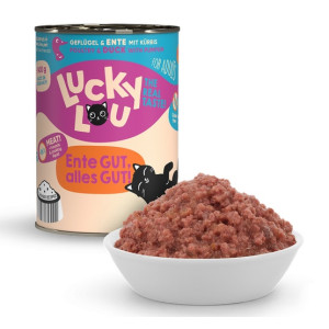 Lucky Lou Lifestage Adult Drób i kaczka puszka 400g - All4Animals