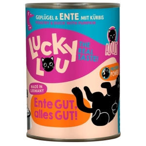 Lucky Lou Lifestage Adult Drób i kaczka puszka 400g - All4Animals