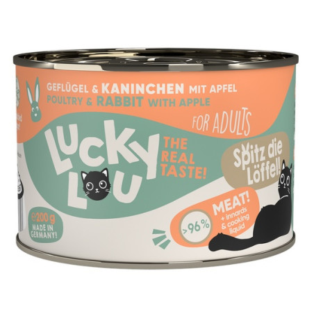 Lucky Lou Lifestage Adult Drób i królik puszka 200g - All4Animals