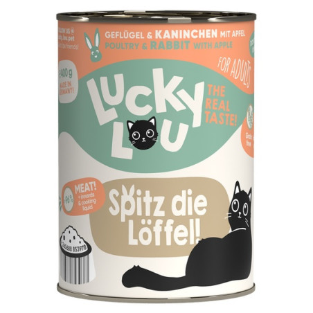 Lucky Lou Lifestage Adult Drób i królik puszka 400g - All4Animals