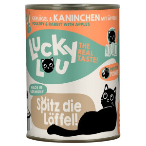 Lucky Lou Lifestage Adult Drób i królik puszka 400g - All4Animals