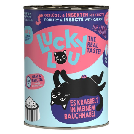 Lucky Lou Lifestage Adult Drób i owady puszka 400g - All4Animals