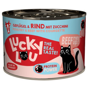 Lucky Lou Lifestage Adult Drób i wołowina puszka 200g - All4Animals