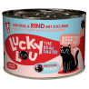 Lucky Lou Lifestage Adult Drób i wołowina puszka 200g - All4Animals