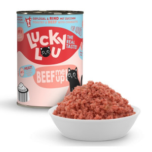 Lucky Lou Lifestage Adult Drób i wołowina puszka 400g - All4Animals